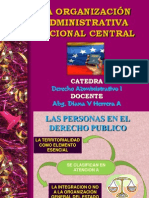 La Organización Administrativa Nacional Central