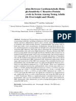 The Correlation Between HSCRP Levels and Cardiometabolic Risk in Serum Among Young Adults and Obes