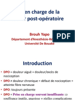 Prise en Charge de La Douleur Post-Opératoire: Brouh Yapo