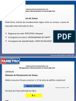 Métodos de Planejamento Do Tempo: Planejamento e Gerenciamento Na Construção Civil