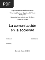 La Comunicación en La Sociedad