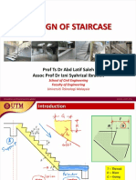 Design of Staircase: Prof Ts DR Abd Latif Saleh Assoc Prof DR Izni Syahrizal Ibrahim