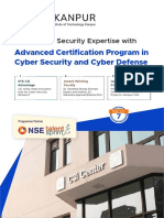 Advanced Certification Program in Cyber Security and Cyber Defense