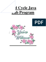 Iind Cycle Java Lab Program