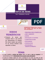 Aula 3 ENEM - TIPOS DE TEMA