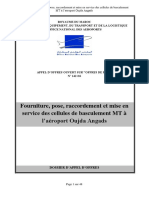 Fourniture, Pose, Raccordement Et Mise en Service Des Cellules de Basculement MT À L'aéroport Oujda Angads