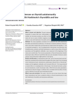 The Effect of Testosterone On Thyroid Autoimmunity in Euthyroid Men With Hashimoto's Thyroiditis and Low Testosterone Levels