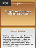 Lesson 1 Drug Classifications Illicit Drugs