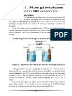 I. Principes de Piles Galvaniques: Demi-Pile