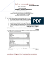 Test Series: November, 2022 Mock Test Paper 2 Foundation Course Paper - 1: Principles and Practice of Accounting