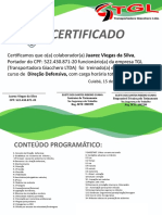 Certificado Direção Defensiva - Eliete