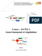 Cours: AUTO 3 Asservissement Et Régulation