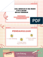 Laporan Hasil Observasi Di Sma Negeri 3 Kota Serang Inovasi Pendidikan