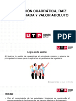 FUNCION CUADRÁTICA - Matemática para Ingenieros UTP