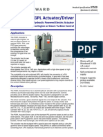 PGPL Actuator/Driver: Hydraulic Powered Electric Actuator For Gas Engine or Steam Turbine Control