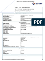 FICHA RUC: 20609082683 Panificadora Jesus Bendice E.I.R.L