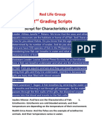 Red Life Group Scripts For 2nd Grading Presentations