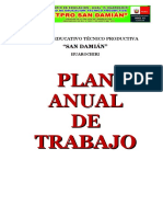 PLAN ANUAL DE TRABAJO 2021 Cetpro San Damian