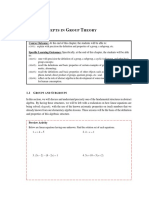 1.1. Groups and Subgroups