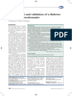 Development and Validation of A Diabetes Knowledge Questionnaire