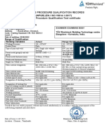 Welding Procedure Qualification Records (WPQR) (EN / ISO 15614-1:2017) Welding Procedure Qualification-Test Certificate