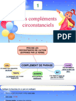 Les Compléments Circonstanciels