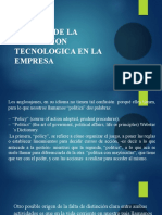 Gestion de La Innovacion Tecnologica en La Empresa