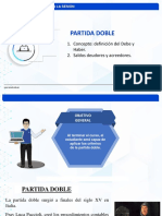 Partida Doble: 1. Concepto: Definición Del Debe y Haber. 2. Saldos Deudores y Acreedores