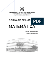 Matemática: Seminario de Ingreso