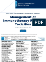 Management of Immunotherapy-Related Toxicities: NCCN Clinical Practice Guidelines in Oncology (NCCN Guidelines)