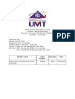 Student Name Matric Number Signature Date