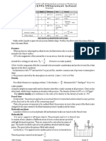 Grade 11 Mechanical Properties of Fluids