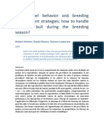 Male Camel Behavior and Breeding Management Strategies: How To Handle A Camel Bull During The Breeding Season?