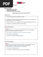 Introducción: Comprensión y Redacción de Textos II Ciclo 2022-Agosto Semana 17 Integrantes Del Grupo