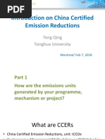 Introduction On China Certified: Emission Reductions