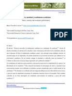 Estrés, Ansiedad y Rendimiento Académico