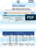 Sesion 16 - Semana - 25: 3ro, 4to Y 5to Grado