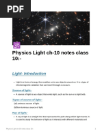 Physics Light Ch-10 Notes Class 10 2023-24 by DFH