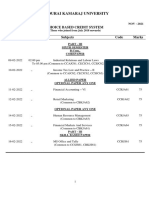 Madurai Kamaraj University: Choice Based Credit System