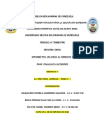 Informatica Apli. Al Derecho - Grupo 1 - Tema 1