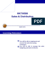 MKTM508 Sales & Distribution: Rajeev Gupta