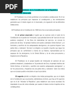 Análisis Del Preámbulo de La Constitución de La República Bolivariana de Venezuela