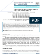 A Study On Consumer Satisfaction On Boat Products Consumer Electronic Services