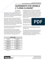 Torque Requirements For Vessels With Oring Closures