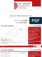 Vectors & Differentiation Review