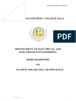 Seminar Report Plastic Solar Cell