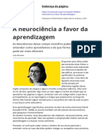 PEROZIM, L. A Neurociência A Favor Da Aprendizagem (Nova Escola)