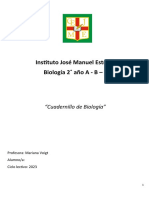 Instituto José Manuel Estrada Biología 2 Año A - B - C