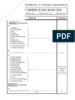 Corrigé SVT - Bac Blanc D 2023