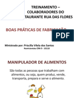 BOAS PRATICAS DE FABRICACAO Rua Das Flores